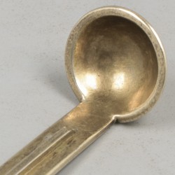2-delig lot miskelk-lepeltjes zilver.