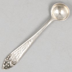11-delig lot diverse zoutlepels, mosterdlepels en cocktailvorkjes zilver.