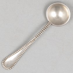 11-delig lot diverse zoutlepels, mosterdlepels en cocktailvorkjes zilver.