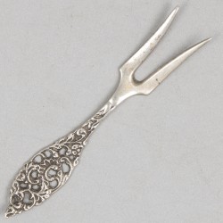 11-delig lot diverse zoutlepels, mosterdlepels en cocktailvorkjes zilver.