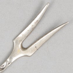 11-delig lot diverse zoutlepels, mosterdlepels en cocktailvorkjes zilver.