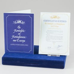 Set van 7 lepels van ''De Koningen en Koninginnen van Europa'' zilver - lepelverzameling - Franklin Mint.