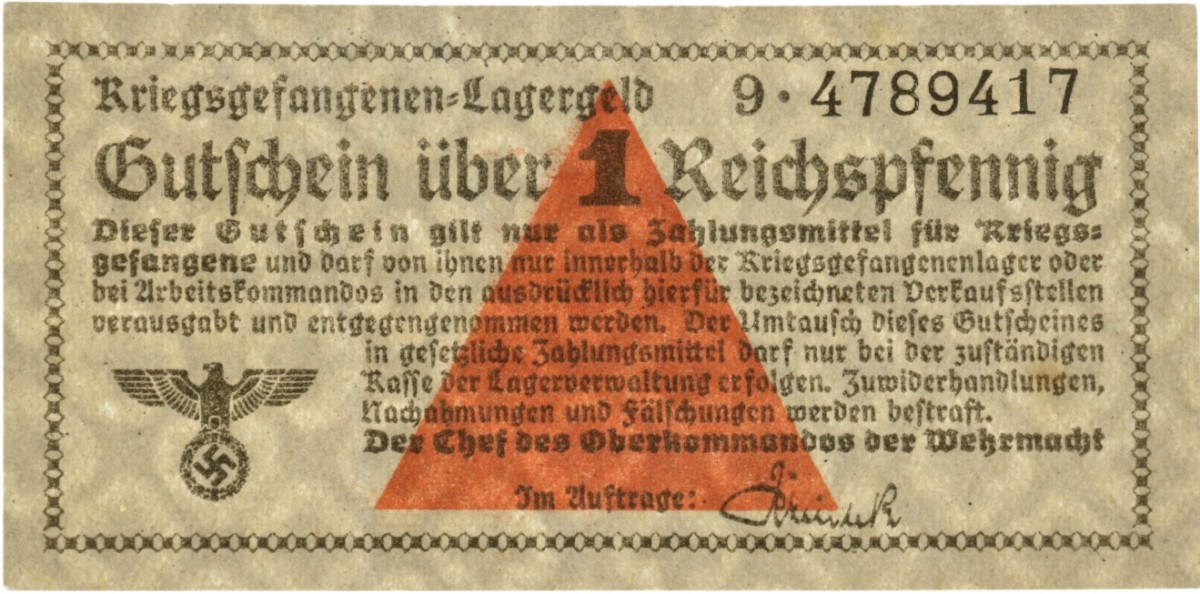 Germany. 1 Pfenning. Banknote. Type ND. - Extremely fine.