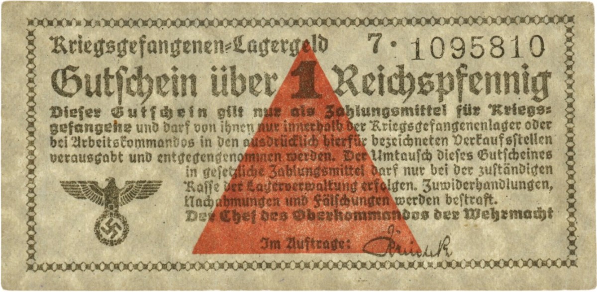 Germany. 1 Pfenning. Banknote. Type ND. - Very fine.