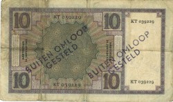 Nederland. 10 gulden . Bankbiljet. Type 1924. Type Zeeuws Meisje. - Fraai.