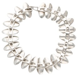 Sterling zilveren Zweedse modernistische armband door Atelier Borgila.