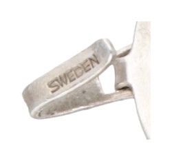 Sterling zilveren Zweedse modernistische armband door Atelier Borgila.