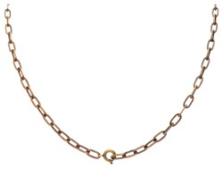 Modernistische bronzen collier en hanger door K.E. Palmberg voor Alton.