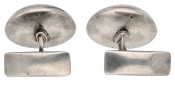 Sterling zilveren no.74B modernistische manchetknopen door Nanna Ditzel voor Georg Jensen.