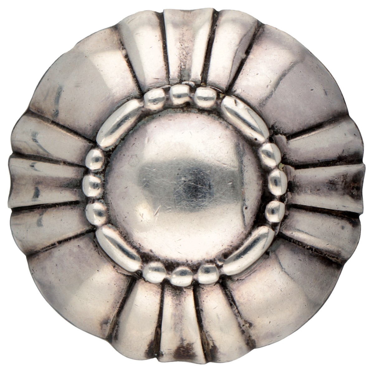 Sterling zilveren no.31B broche door Georg Jensen.