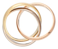 Cartier 18 kt. tricolor gouden 'Trinity' hanger.