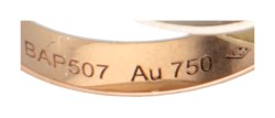Cartier 18 kt. tricolor gouden 'Trinity' hanger.