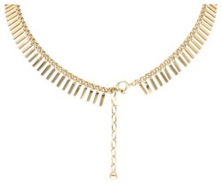 Vintage 14 kt. geelgouden collier met franjes.