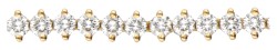 18 kt. Geelgouden tennisarmband bezet met ca. 2.80 ct. diamant.