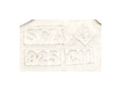 Sterling zilveren oorbellen met blauwe emaille door designer Sigurd Waldemar Åhman voor Jokkmokks Tenn Zweden.