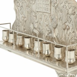 Chanoeka Lamp zilver.