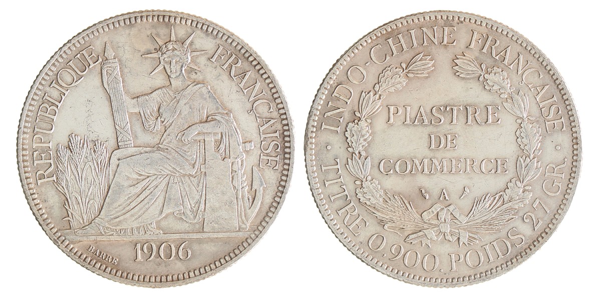 French Indochina. Piastre. 1906 A.