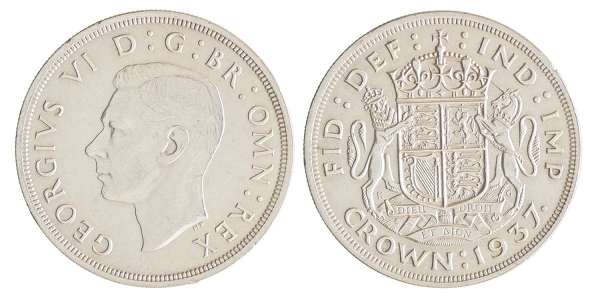 Great Britain. George VI. Crown. 1937.