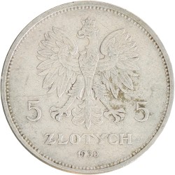Poland. Republic. 5 Zlotych - 100th Anniversary of the November uprising. 1930.