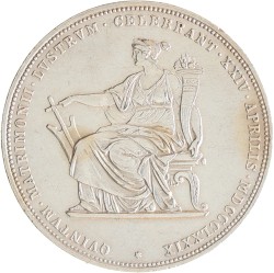 Austria. Empire. Franz Joseph. 2 Gulden - Silver wedding jubilee. 1879.