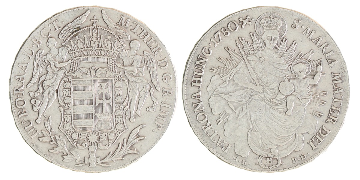 Hungary. Habsburg empire. Maria Theresia. Thaler. 1780 B.