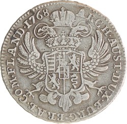 Kronenthaler. Brabant. Brussel. Maria Theresia. 1768. Zeer Fraai.