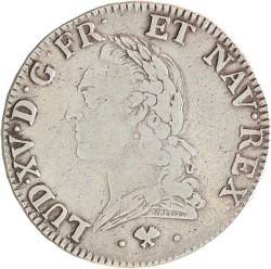 France. Kingdom. Louis XV. Ecu à la vieille tête. 1773 L.