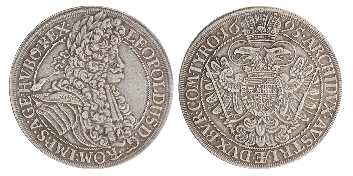 Austria. Habsburg empire. Vienna. Leopold I. Thaler. 1695.