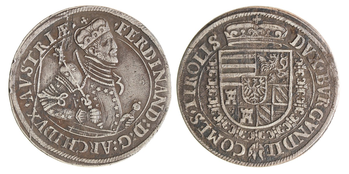 Austrian states. Tyrol. Ferdinand II. Thaler. N.D. (1564 - 1595).