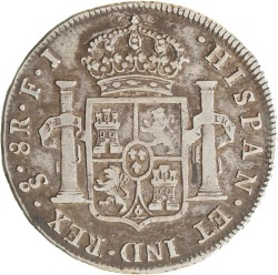Chile. Spanish colony. Ferdinand VII. 8 Reales. 1810 So FI.