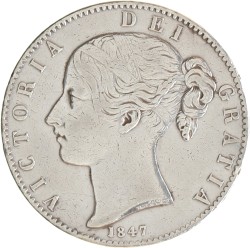 Great Britain. Victoria. Crown. 1847.