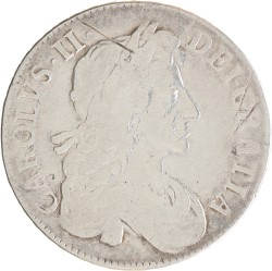 Great Britain. Charles II. Crown. 1679 T. PRIMO.