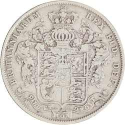 Great Britain. George IV. ½ Crown. 1826.