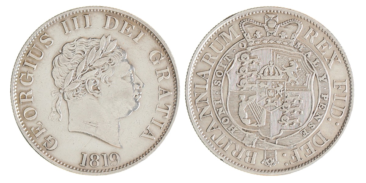 Great Britain. George III. ½ Crown. 1819.