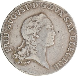 German states. Saxony - Albertinian line. Friedrich August III. 2/3 Thaler. 1773.