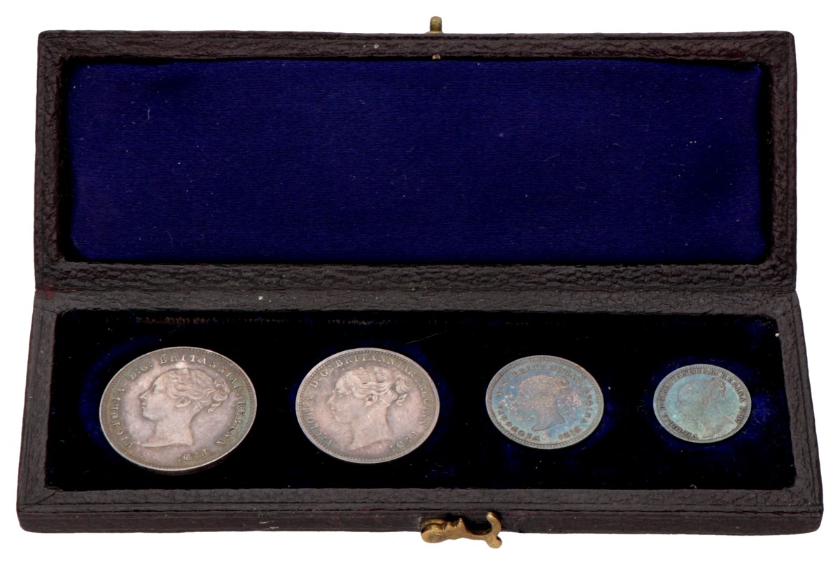 Great Britain. Victoria. Maundy coinset - 4 pence - 1 Penny. 1882.