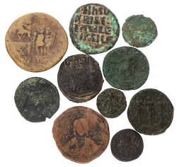 Roman and Byzantine empire. Lot (10) bronzes.