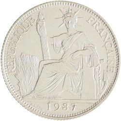 French Indochina. 20 Cent. 1937. UNC.