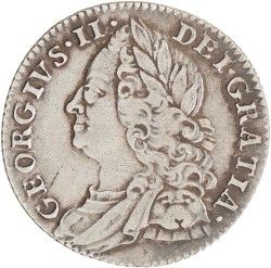 Great Britain. George II. 6 Pence. 1757.