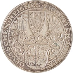 Germany. Weimar republic. 5 Mark - 80th birthday of Paul von Hindenburg. N.D. (1927).
