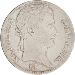 France. Napoleon. 5 Francs. 1813 D.