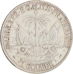 Haïti. Republic. Gourde. 1887 (An 84).