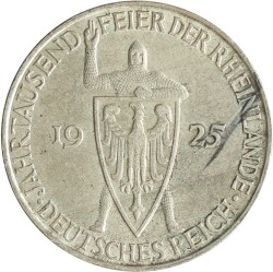 Germany. Weimar republic. 5 Mark - 1000th anniversary of the Rhineland. 1925 D.