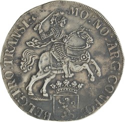 Dukaton of zilveren rijder. Overijssel. 1733. Prachtig / UNC.