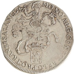 Dukaton of zilveren rijder. Overijssel. 1746. Zeer Fraai / Prachtig.