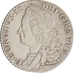 Great Britain. George II. Shilling. 1758.