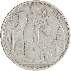 Belgium. Leopold II. 5 Francs. 1880.