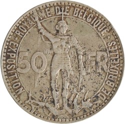 Belgium. Leopold III. 50 Francs. 1935.