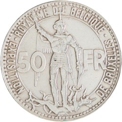 Belgium. Leopold III. 50 Francs. 1935.