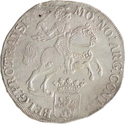 Dukaton of zilveren rijder. Overijssel. 1734. Prachtig.